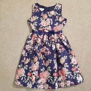 Floral Navy Kids Dress